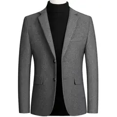 GIOIO - Saco Hombre Urbano Mezcla Lana Elegante Diario Oficina​