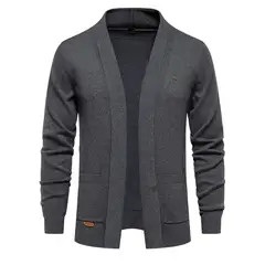 GIOIO - Cárdigan Ejecutivo Hombre Premium Lana Urbano Versátil​