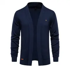 GIOIO - Cárdigan Ejecutivo Hombre Premium Lana Urbano Versátil​