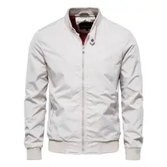 GIOIO - Chaqueta Hombre Casual Universal Ajustada Cuello Mao​