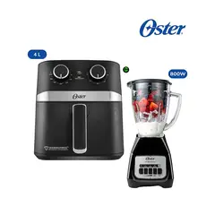 OSTER - Combo Freidora de Aire 4L CKSTAF401MDF y Licuadora BLSTKAGBPB