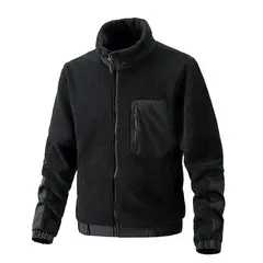 GIOIO - Chaqueta Hombre Polar Abrigada Cuello Mao Moderna Ajustada​