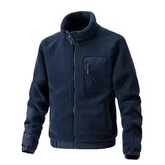 GIOIO - Chaqueta Hombre Polar Abrigada Cuello Mao Moderna Ajustada​