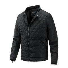 GIOIO - Chaquetón Hombre Ligero Acolchado Cuello Mao Moderno Ajustado​
