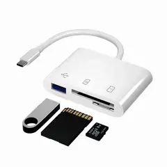 GIOIO - Hub Tipo C Lector Tarjetas Micro Sd Sd Y Usb Otg