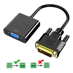 GIOIO - Adaptador Convertidor De Dvi-d A Vga 1080p 60hz Gomita