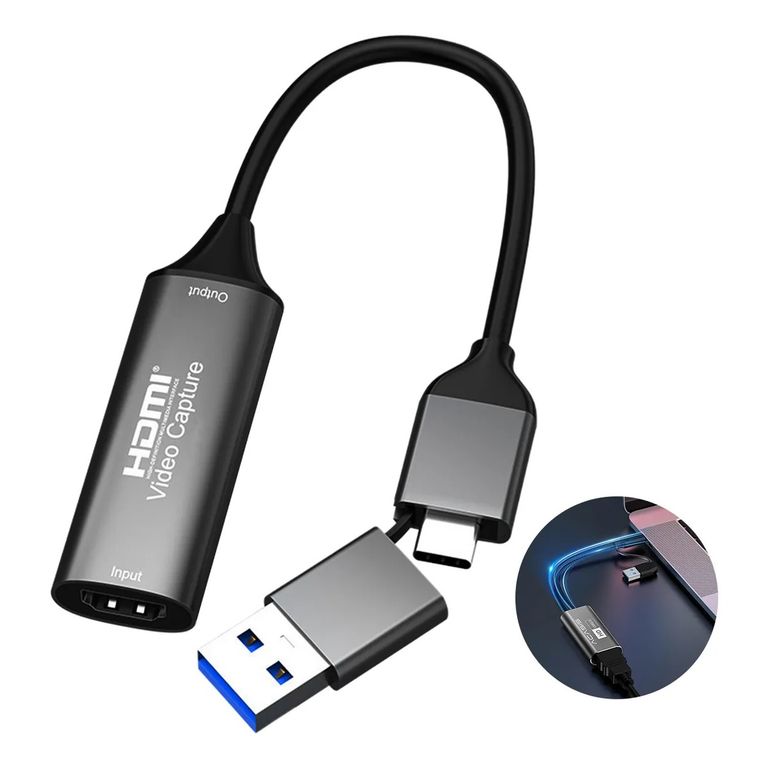 Capturadoras De Video Hdmi De Captura Adaptador Tipo C 4k