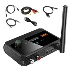 GIOIO - Transmisor Estéreo Adaptador Bluetooth Audio Aux 53 Receptor