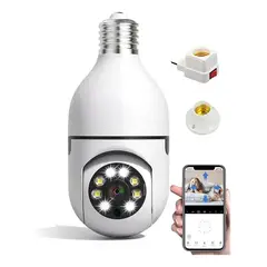 GIOIO - Cámara Vigilancia Wifi Foco Hd 360º Exteriorinterior