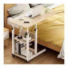GENERICO - Mesa Escritorio Para Laptop Con Ruedas Portátil Ajustable Beige