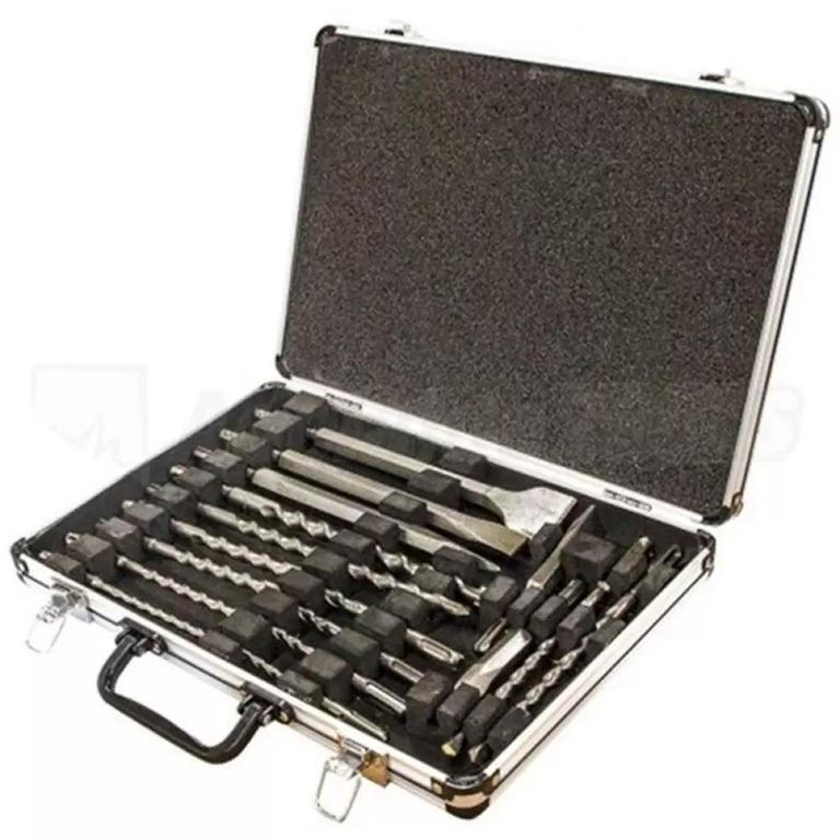 Brocas SDS Plus y Cinceles 17 Piezas Maletin Aluminio