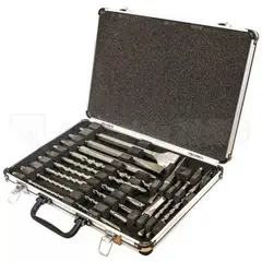 MAKITA - Brocas SDS Plus y Cinceles 17 Piezas Maletin Aluminio