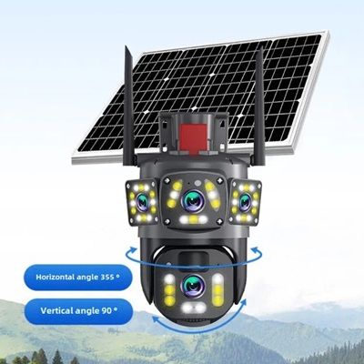 Cámara de Seguridad WiFi PTZ Solar Doble Lente para Exterior