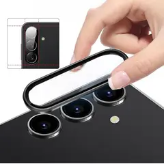 GENERICO - Protector De Cámara Samsung A56 Negro