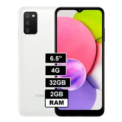 SAMSUNG - Celular Galaxy A03S de 3GB 32GB - Blanco