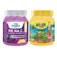 GENERICO - GOMITAS RESVERATROL 130UND + GOMITAS OMEGA 3 NIÑOS 130UND