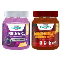 GENERICO - GOMITAS RESVERATROL 130UND + GOMITAS MACA NEGRA 100UND