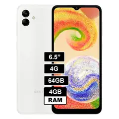 SAMSUNG - Celular Galaxy A04 4GB RAM 64GB Blanco