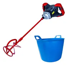 GENERICO - Taladro Mezclador 1400W + Balde Azul 40L Rubi CO-610005699-01
