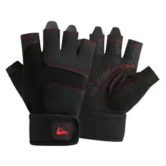 GENERICO - Guantes para Gimnasio Con Muñequera Unisex