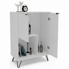 DIBA MUEBLES - Librero Moderno Con 3 Puertas Sparky -