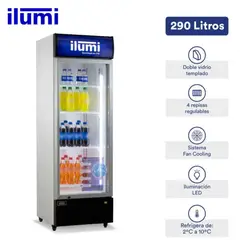 ILUMI - Visicooler Vertical 320Lt BC-3200 - Gris