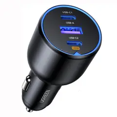 UGREEN - Cargador de Auto 130W Fast Charge 3 Puertos