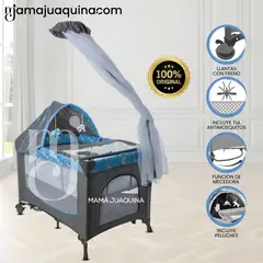 BABY - Cuna Corral de Lujo «FIYI II» Edición Limitada Blue