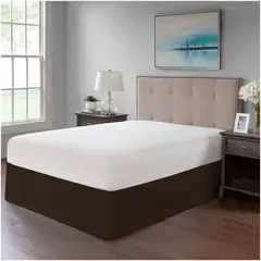 GENERICO - FALDON DE TARIMA 2 PLAZAS MINIMAL DRILL 35CM MARRON