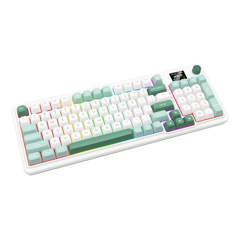 Teclado Gamer Galatin Pro K719Wg WhiteGreen