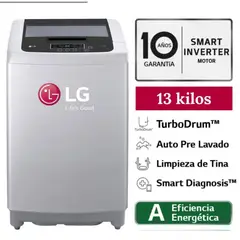 LG - Lavadora WT13DPBK Smart Motion Carga Superior 13kg Gris