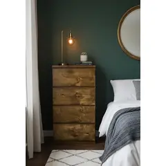 GENERICO - COMODA CAJONERA PINO DE 60CM COLOR CARAMELO