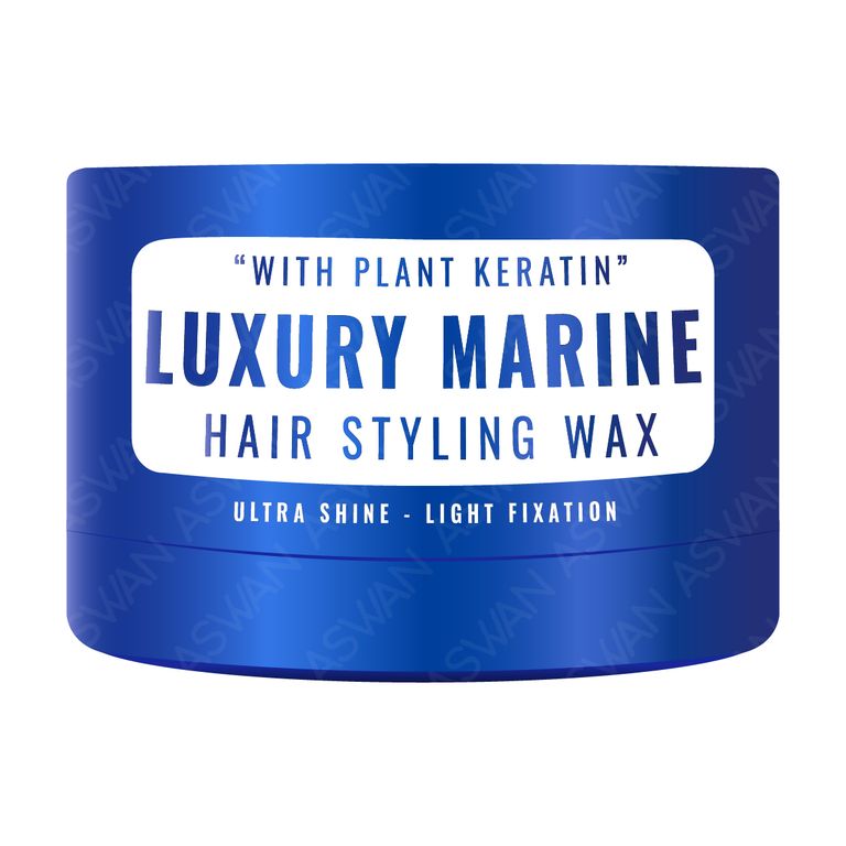 Luxury Marine Hair Styling Wax Ultra Shine - Light Fixation Azul