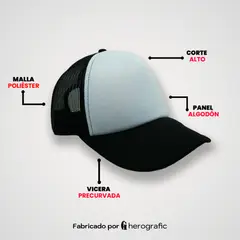 GENERICO - Gorra Trucker Malla Multicolor
