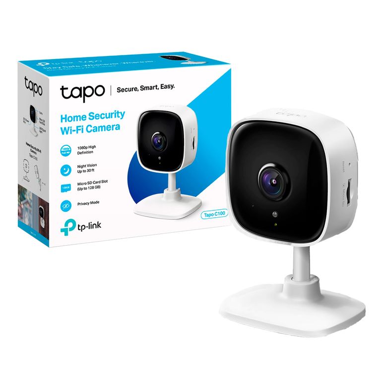 Tapo C100 1080P Cámara Seguridad Wi-Fi FULL HD Interior