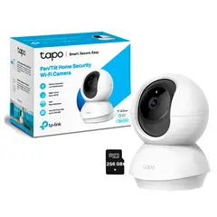 TP LINK - Tapo C210 3MP 2K Cámara Seguridad Wi-Fi 360° SD 256GB