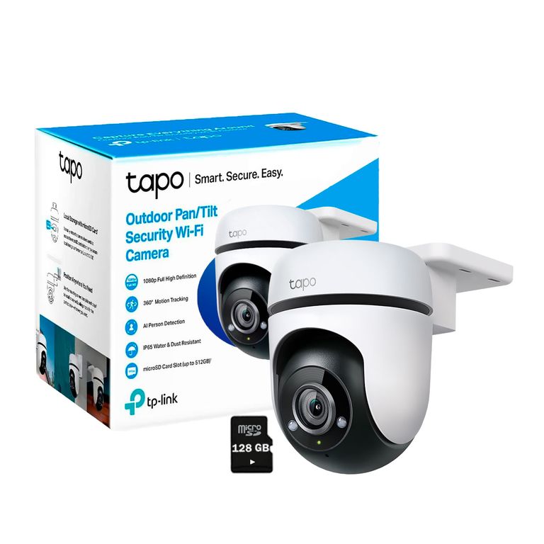 Tapo C500 1080P FHD Cámara Seguridad Wi-Fi Exterior 360° SD 128GB