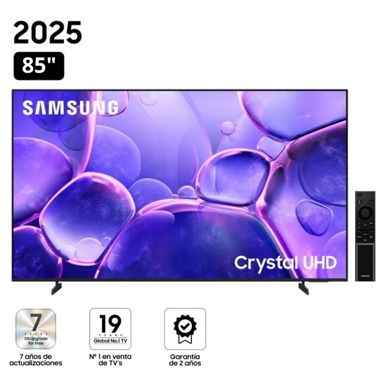 Televisor Smart TV 85"Crystal UHD 4K UN85U8000FGXPE - Nuevo 2025