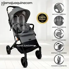 BABY - Coche Maleta de Lujo «LIGHTNING LUKE» Gray