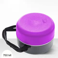 BASA - Termo Comida Lila C/Plomo 0.75 Lt Lunchy - Polimes.