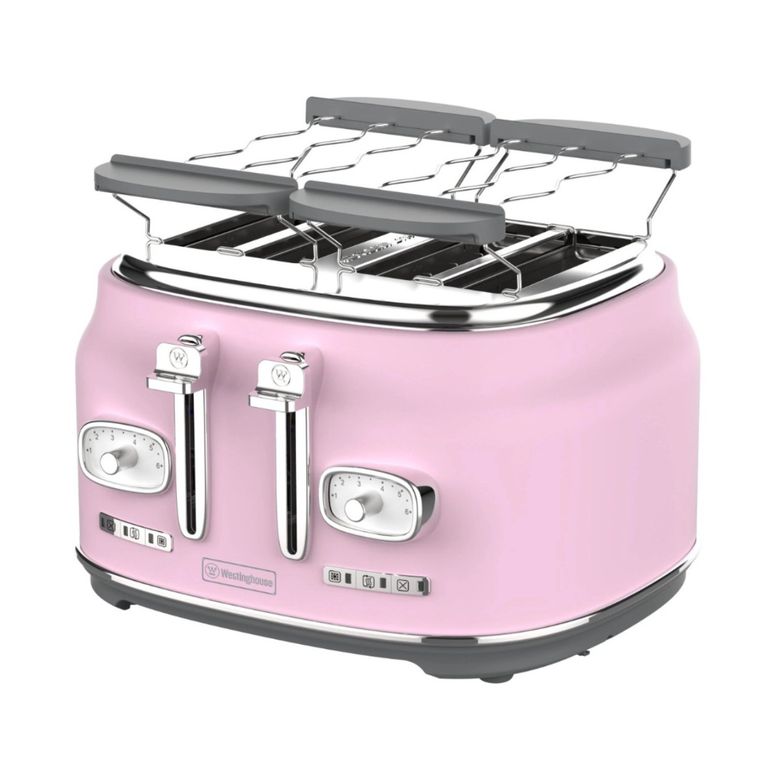 Tostadora 4 panes Retro WH rosado