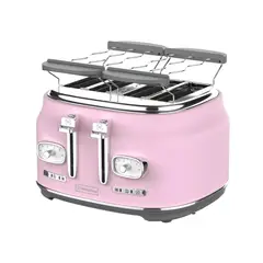 WESTINGHOUSE - Tostadora 4 panes Retro WH rosado