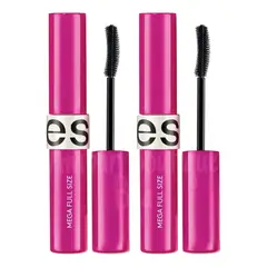ESIKA - MASCARA DE PESTAÑAS MEGA FULL SIZE NEGRO PACK POR 2