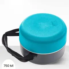 POLIMES - Termo Comida Turquesa C/Plomo 0.75 Lt Lunchy - Polimes.