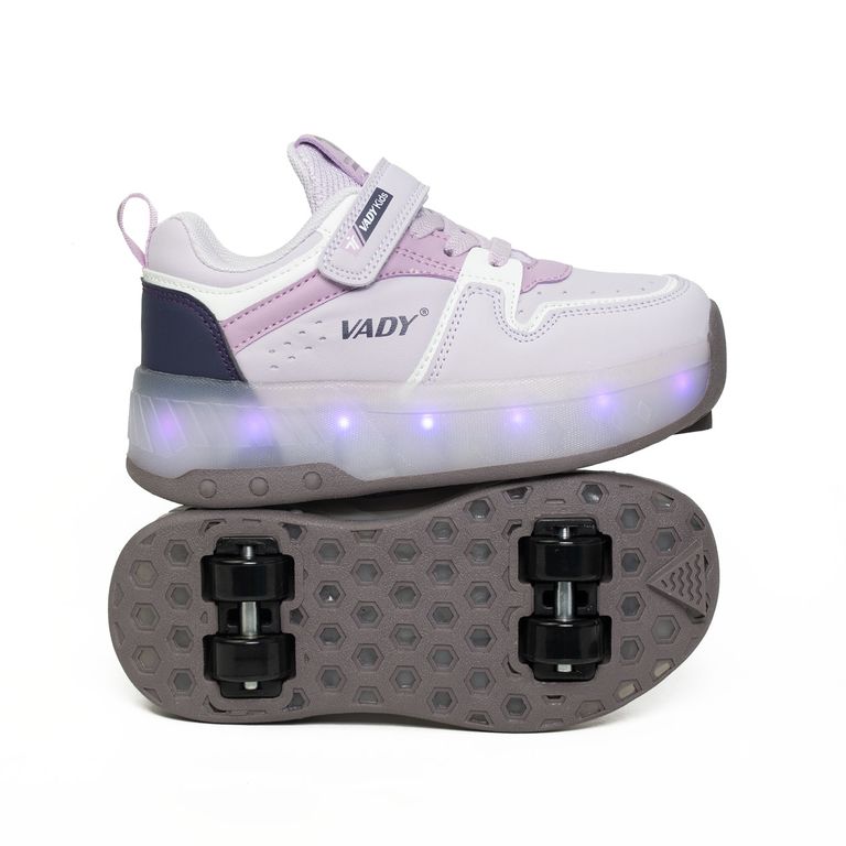 Zapatillas Urbana con Luces LED y Patines para Niña 510B3