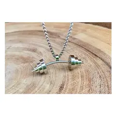 OEM - Collar Hombre Mancuerna Pesa Fit Gym Acero Inoxidable 316L