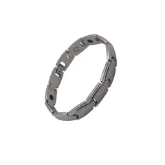 GENERICO - Pulsera magnética de acero inoxidable para hombre y mujer