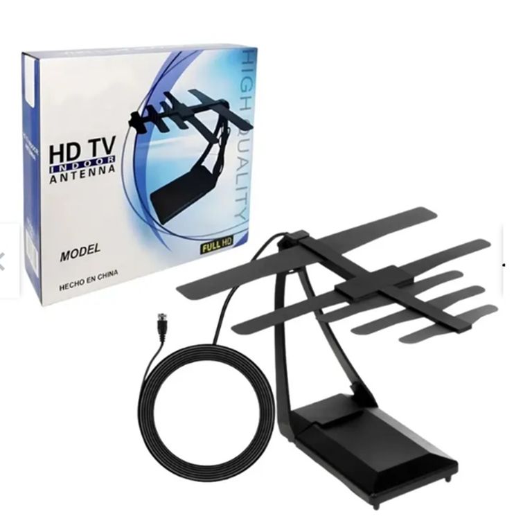 Antena Digital Full Hd Interiores Y Exteriores Largo Alcance