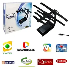 SEISA - ANTENA DIGITAL PARA TV- ANALOGICO Full Hd Interiores Y Exteriores Largo Alcance