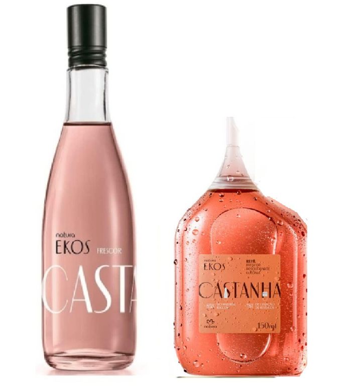 Colonia Ekos frescor castaña 150ml + frescor repuesto 150ml